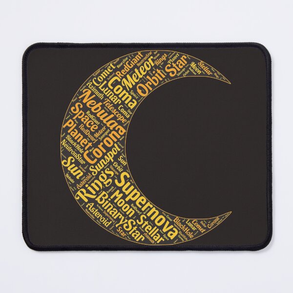 Item preview, Astronomy Word Cloud (Moon) designed and sold by Obitez.