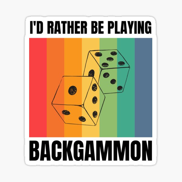 Item preview, I'd Rather Be Playing Backgammon designed and sold by Crafty-Mornings.