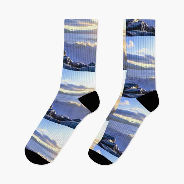 Item preview, Beautiful Ocean Waves Sunrise View designed and sold by universegrace.