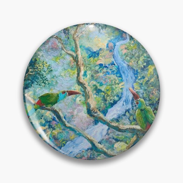 Item preview, Toucanets in Mountain Cloud Forest of Ecuador designed and sold by Janice Schiff.
