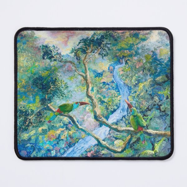 Item preview, Toucanets in Mountain Cloud Forest of Ecuador designed and sold by Janice Schiff.