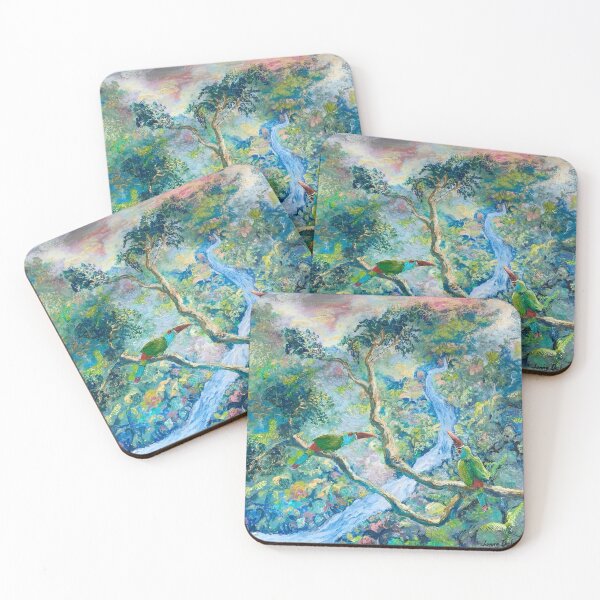 Item preview, Toucanets in Mountain Cloud Forest of Ecuador designed and sold by Janice Schiff.