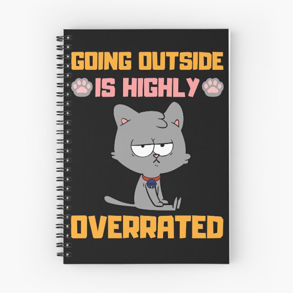 Item preview, Going Outside Is Highly Overrated Funny Introvert Cat designed and sold by Kaladzishop.