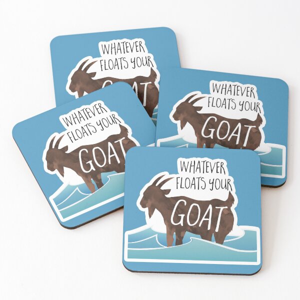 Item preview, Whatever floats your goat! funny saying, goat, pun designed and sold by hitechmom.