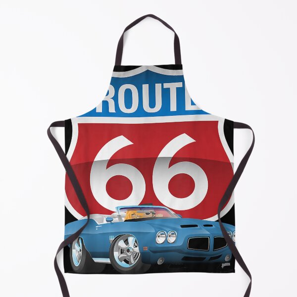 Item preview, America's Highway Historic Route 66 and Classic Car Cartoon designed and sold by anikafinle.