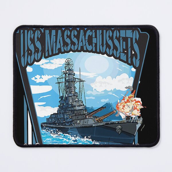 Item preview, American World War 2 Naval Battleship USS Massachusetts designed and sold by anikafinle.