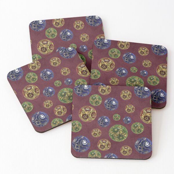 Item preview, Magickal Baubles on Burgundy Mottled Paper designed and sold by James-Cole.