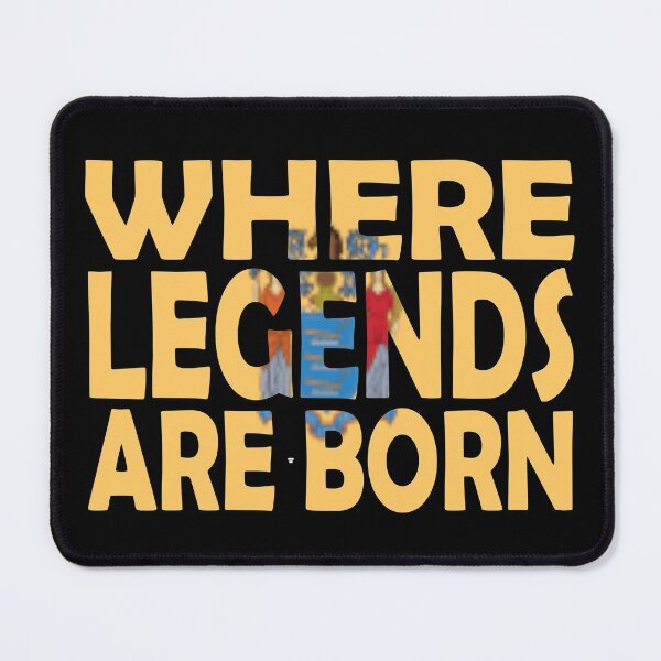 Item preview, New Jersey Flag - Where Legends Are Born designed and sold by Quotes-I-Wear.