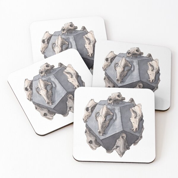Item preview, Dodecahedron with Wolf Skulls designed and sold by WalkingDust.