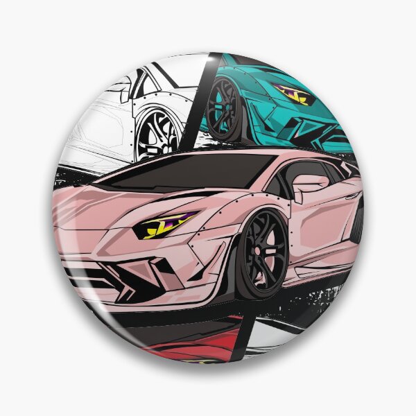 Item preview, Lamborghini Aventador SuperCar Racing Japan Style Pink  designed and sold by viralstudio.