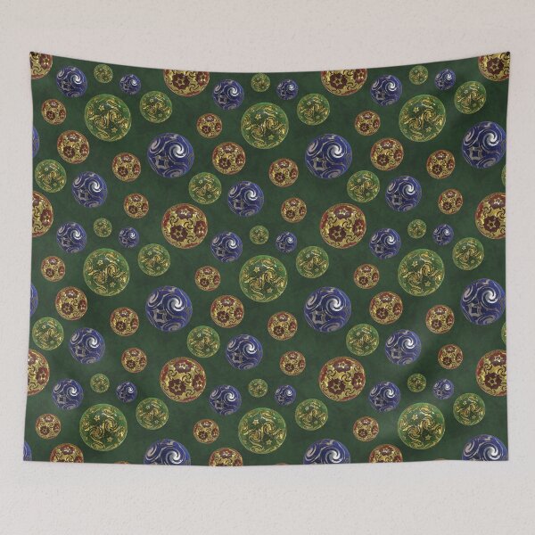 Item preview, Magickal Baubles on Green Mottled Paper designed and sold by James-Cole.
