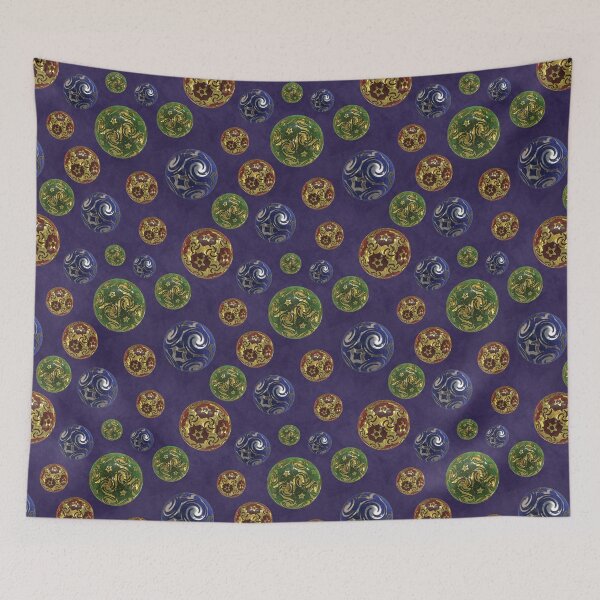 Item preview, Magickal Baubles on Purple Lavender Lilac Mottled Paper designed and sold by James-Cole.