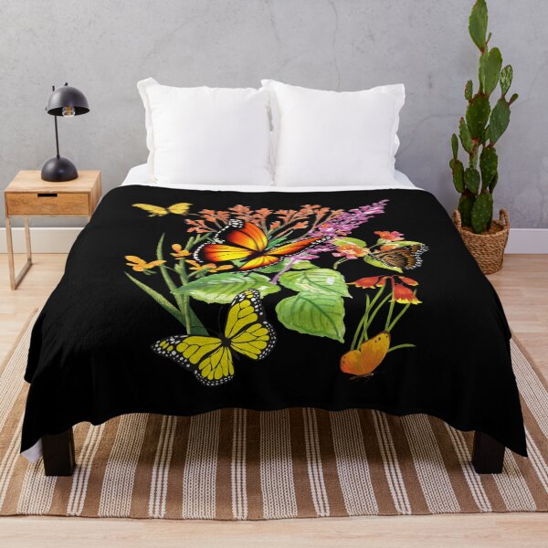 Item preview, Butterflies & Wildflowers Bright Colorful Design designed and sold by EarthArtDesigns.