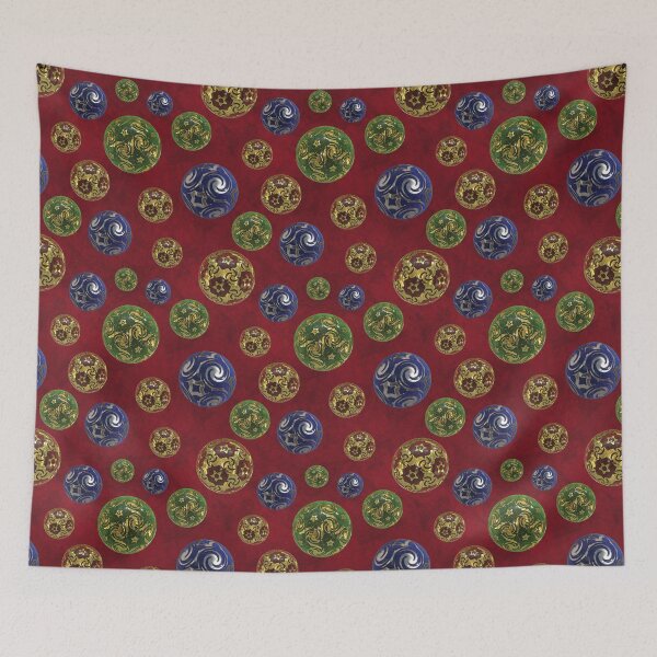 Item preview, Magickal Baubles on Red Mottled Paper designed and sold by James-Cole.
