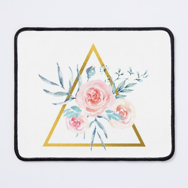 Item preview, "Gold Floral Triangle" designed and sold by ChristinesCo.
