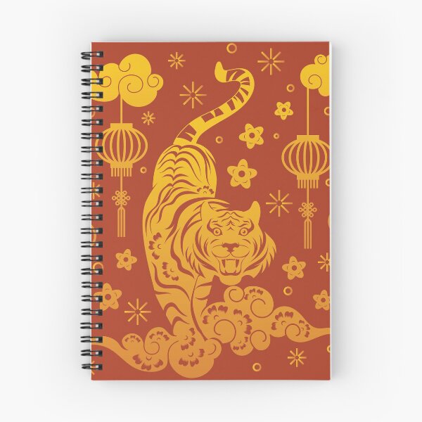 Item preview, Happy Chinese New Year 2022 Year of the Tiger - Gold Tiger on a Cloud - Red designed and sold by johnta17.