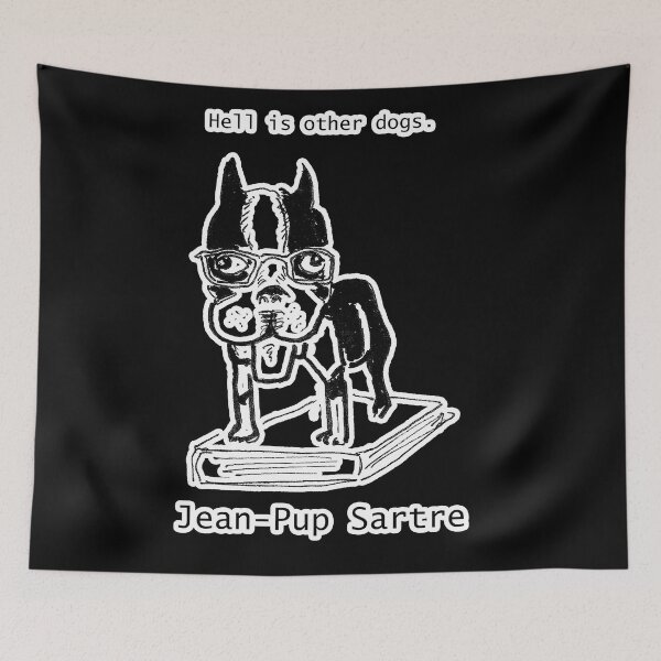 Item preview, Dog Author Jean-Pup Sartre designed and sold by Starbelly208.