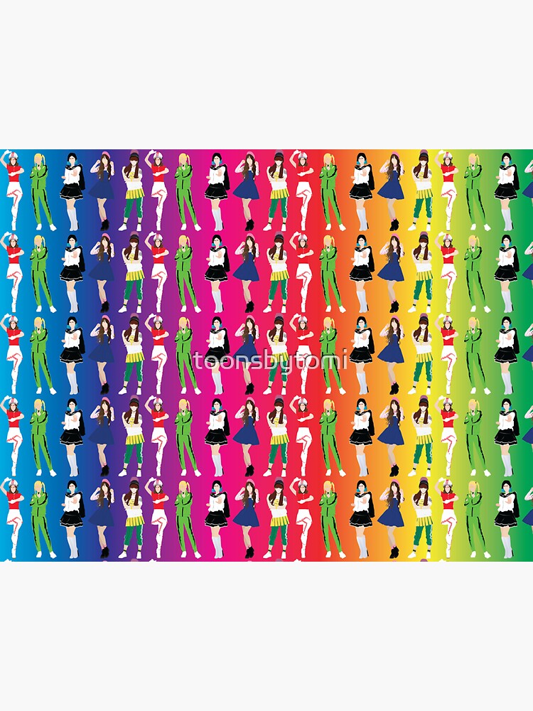 "Crayon Pop" Sticker for Sale by toonsbytomi Redbubble