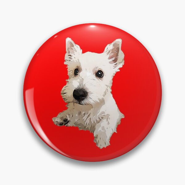 Item preview, West Highland Terrier Puppy Dog  designed and sold by ElegantCat.