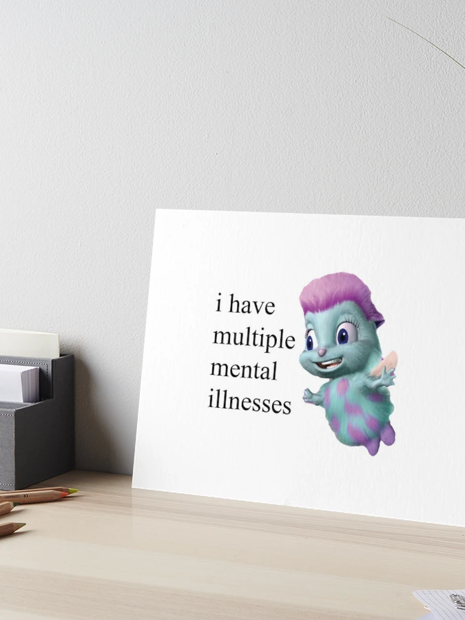 Bibble Mental Illness Rights Sticker for Sale by broadwaycantdie