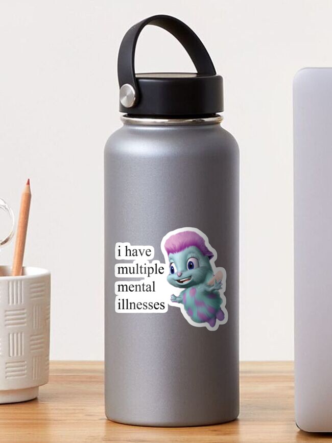 Bibble Mental Illness Rights Sticker for Sale by broadwaycantdie