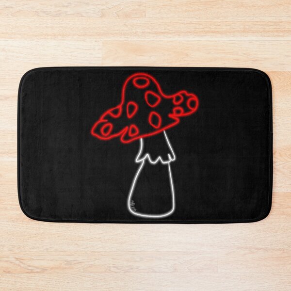 Item preview, Red And White Neon Glow Shroom designed and sold by that5280lady.