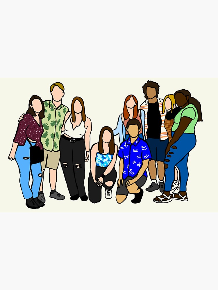"Friend group sticker Molly " Sticker for Sale by mcavan11 Redbubble