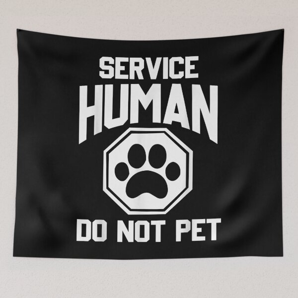Item preview, Diseño de servicio humano No acaricie la impresión de la cita del amante del perro divertido designed and sold by RobinKirkey.