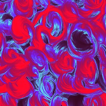 Artwork thumbnail, Multicolor Abstract Paint Texture Pattern by Tekoro