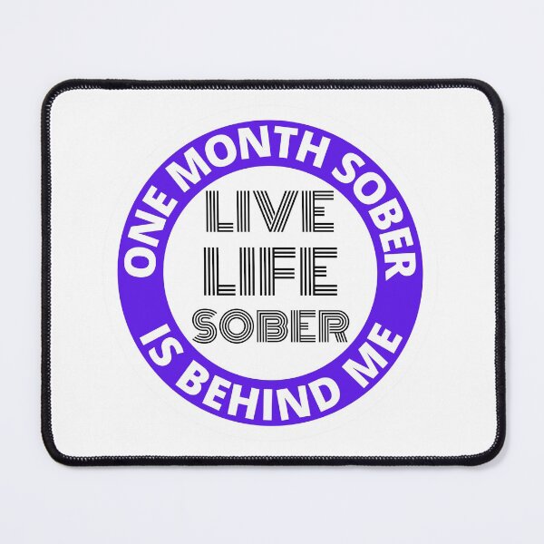 Item preview, One Month Sober Is Behind Me Live Life Sober Alcoholics Recovery Sticker designed and sold by RGRamsey.
