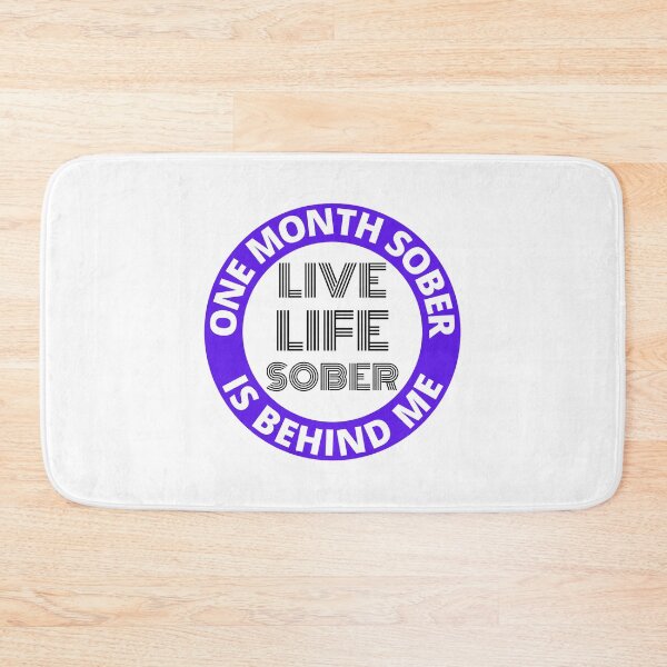 Item preview, One Month Sober Is Behind Me Live Life Sober Alcoholics Recovery Sticker designed and sold by RGRamsey.