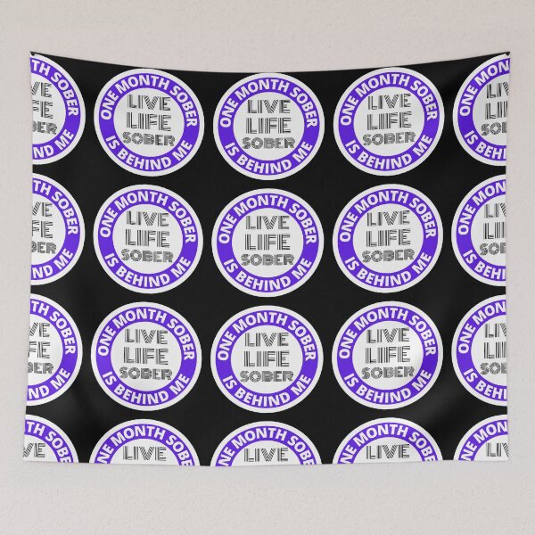 Item preview, One Month Sober Is Behind Me Live Life Sober Alcoholics Recovery Sticker designed and sold by RGRamsey.
