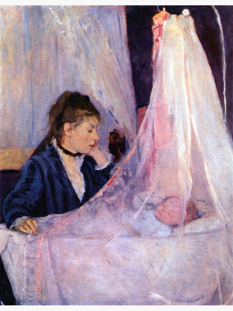 Thumbnail 3 of 3, Sticker, 'Cradle' by Morisot (Reprint) designed and sold by RozAbellera.