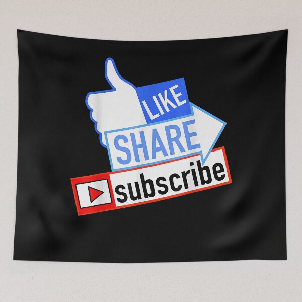 Item preview, Social Media Like Share Subscribe  designed and sold by RobinKirkey.