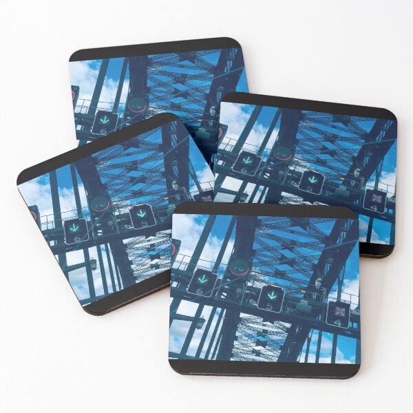 Item preview, The Harbor bridge traffic lanes designed and sold by JackHoganArt.