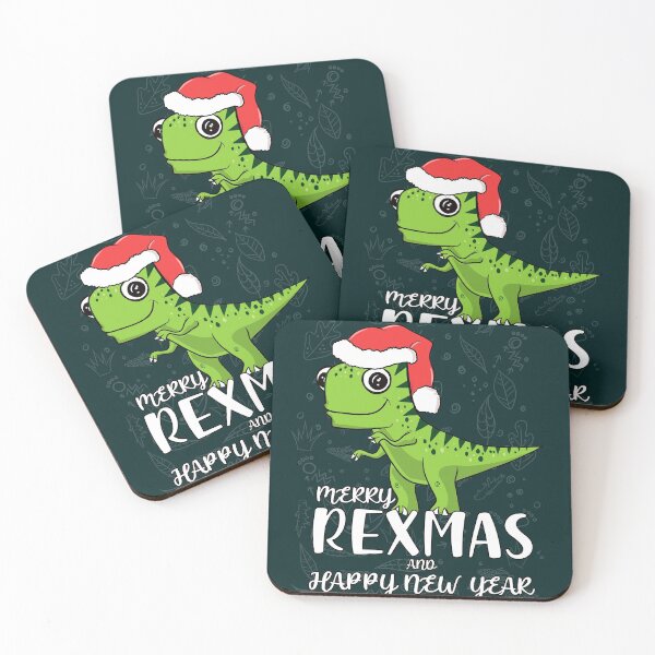 Item preview, Merry Rexmas and Happy New Year - Funny TRex Santa Christmas designed and sold by asprse.