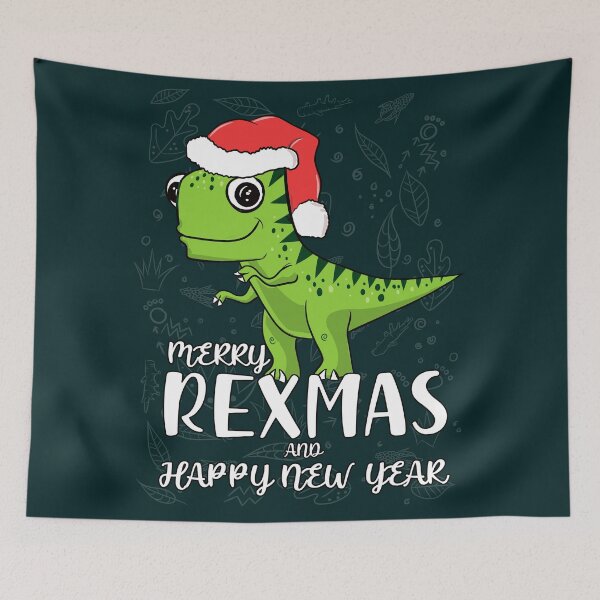 Item preview, Merry Rexmas and Happy New Year - Funny TRex Santa Christmas designed and sold by asprse.