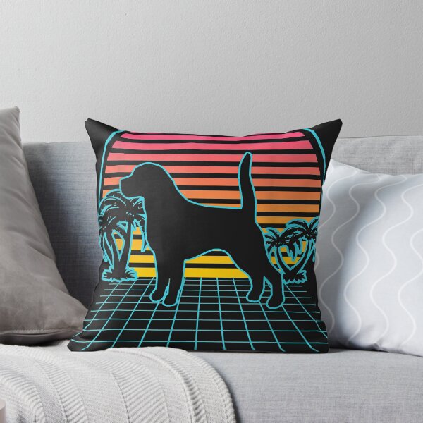 Item preview, Beagle Dog Vintage 80s Vaporwave Aesthetic Puppy Lover T-Shirt designed and sold by Joannuna.