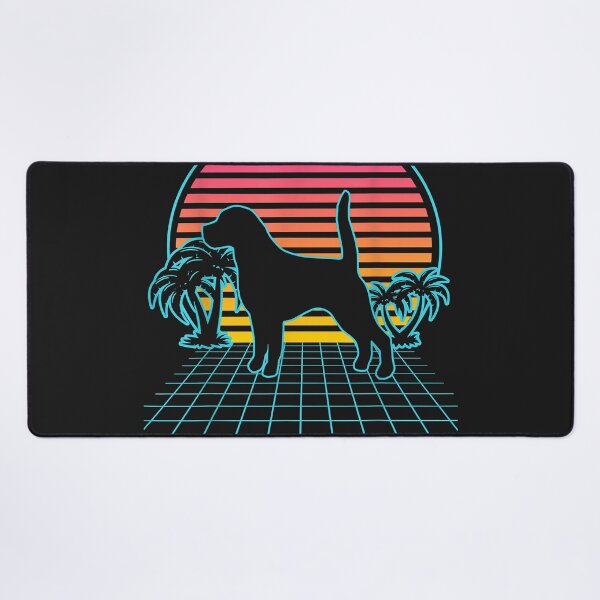 Item preview, Beagle Dog Vintage 80s Vaporwave Aesthetic Puppy Lover T-Shirt designed and sold by Joannuna.