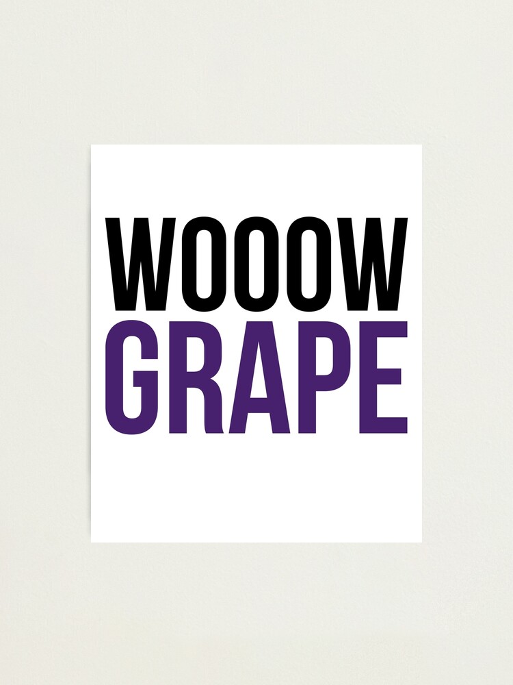 "Wow Grape (Wow Great) Pakistan Meme" Photographic Print for Sale by