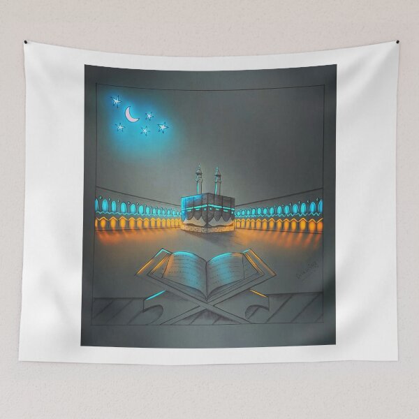 Item preview, Kabba Mecca Madina Masjid Al Aqsa Islamic Drawing  designed and sold by DoHide.