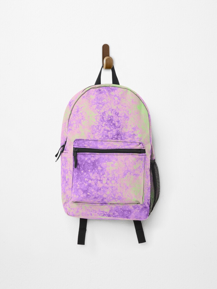 Thumbnail 1 of 3, Backpack, Multicolor Abstract Paint Texture Pattern designed and sold by Tekoro.