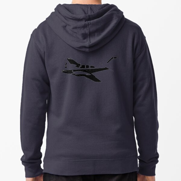 Beechcraft Baron 55 Zipped Hoodie