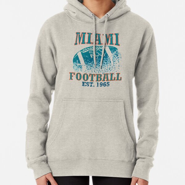 Men's Boss x NFL White/Aqua Miami Dolphins Touchdown Pullover Hoodie