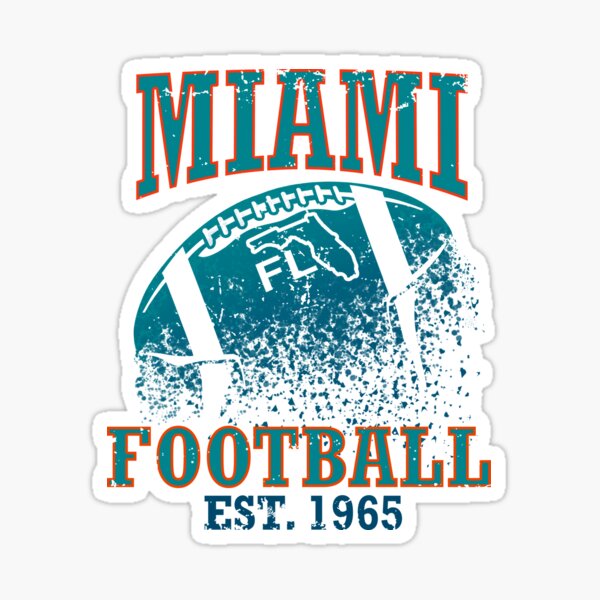 Cool Dolphin Fear the Fin Miami Football Fan  Sticker for Sale by  JoselinDuran