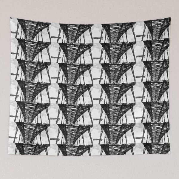 Item preview, Sydney Harbour Bridge in Black and white designed and sold by JackHoganArt.