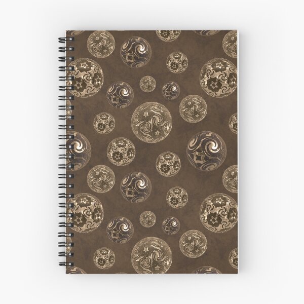 Item preview, Earthy Brown Magickal Baubles on Mottled Paper designed and sold by James-Cole.