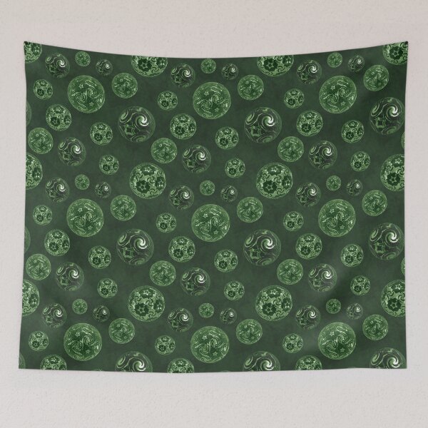 Item preview, Green Magickal Baubles on Mottled Paper designed and sold by James-Cole.