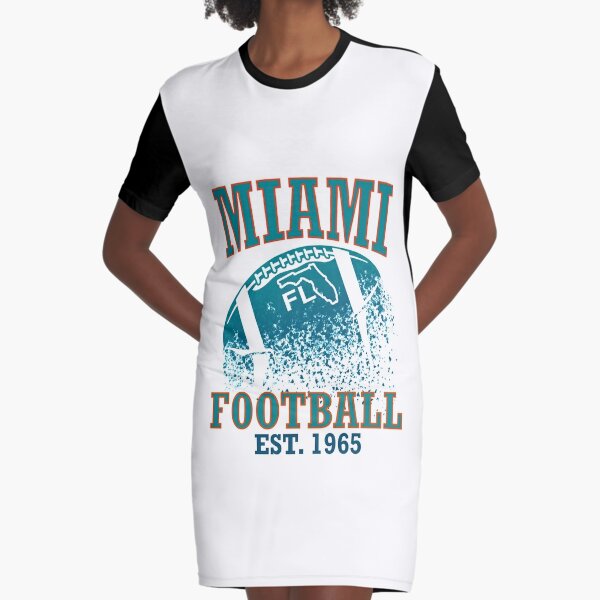 Miami Dolphins Blur Print Dress / Miami Blur Dress / Miami 