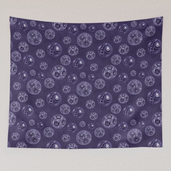 Item preview, Purple Lavender Lilac Magickal Baubles on Mottled Paper designed and sold by James-Cole.